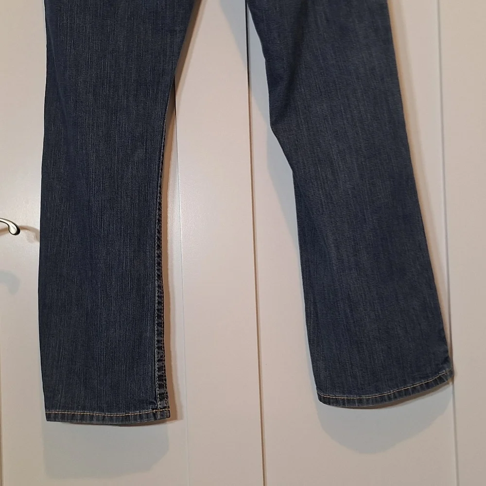 Ariat FR M4 Boot Cut 38 X 31.5 Low Rise Jeans Whiskered Faded